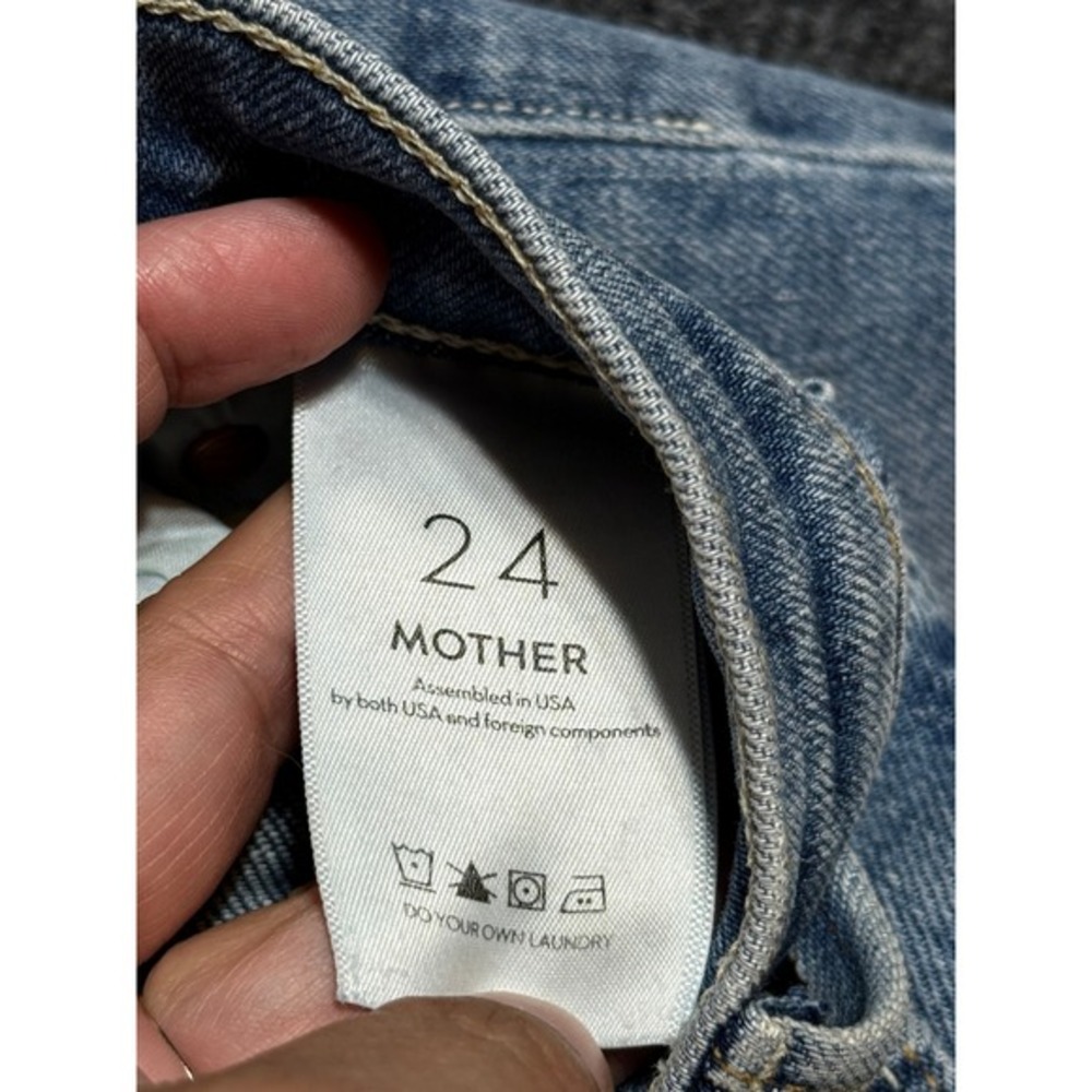 MOTHER Superior Flare Jeans Women 24 Blue Excellent High Rise Denim
